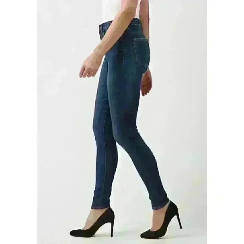 Buffalo Women's 31 Ivy High Rise Azure Dark Blue Jeans NWT $99 - Picture 3 of 4